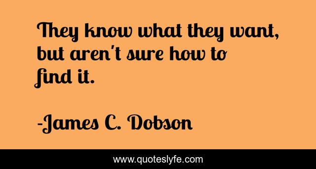 They know what they want, but aren't sure how to find it.