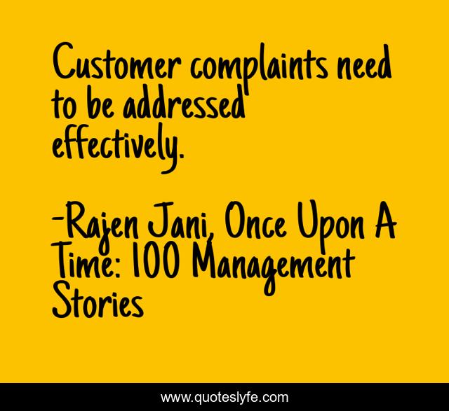 Customer complaints need to be addressed effectively.