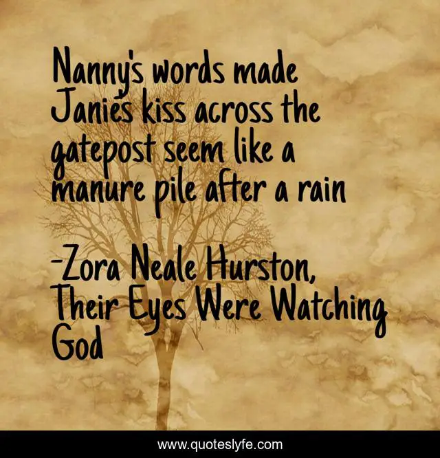 Nanny s words made Janie s kiss 243573