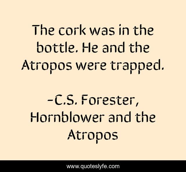 The cork was in the bottle. He and the Atropos were trapped.