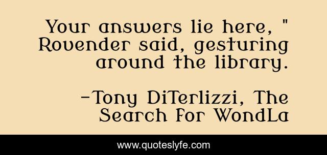 Your answers lie here, 