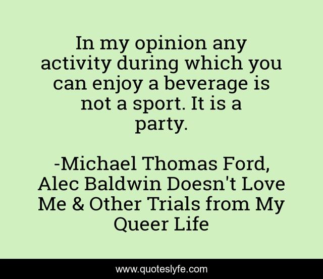 In my opinion any activity during which you can enjoy a beverage is not a sport. It is a party.