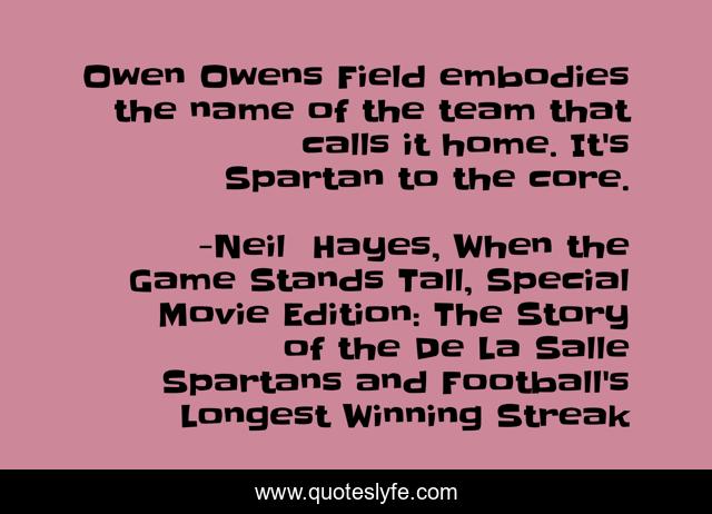 Owen Owens Field embodies the name of the team that calls it home. It's Spartan to the core.