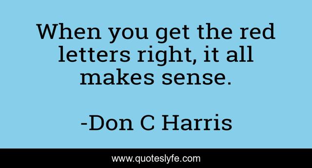 When you get the red letters right, it all makes sense.