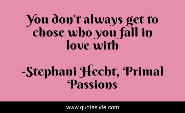 You don’t always get to chose who you fall in love with