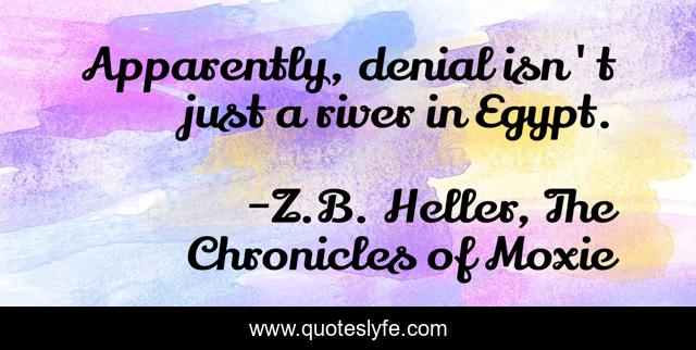 Apparently, denial isn't just a river in Egypt.