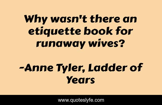 Why wasn't there an etiquette book for runaway wives?