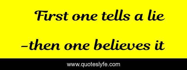 First one tells a lie