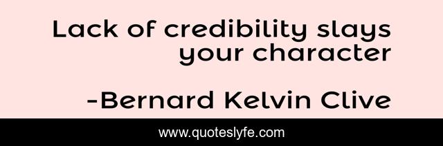 Lack of credibility slays your character