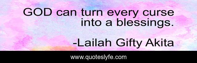 GOD can turn every curse into a blessings.