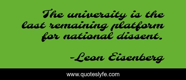 The university is the last remaining platform for national dissent.