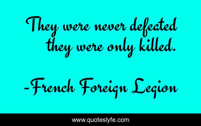 They were never defeated they were only killed.
