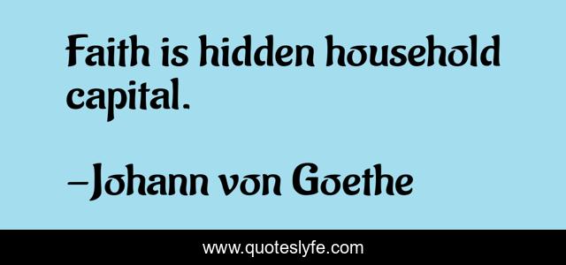 Faith is hidden household capital.