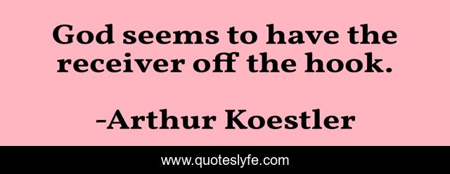 God seems to have the receiver off the hook.