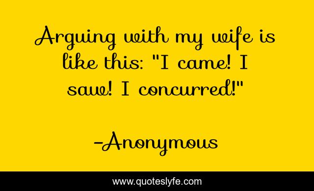 Arguing with my wife is like this: 