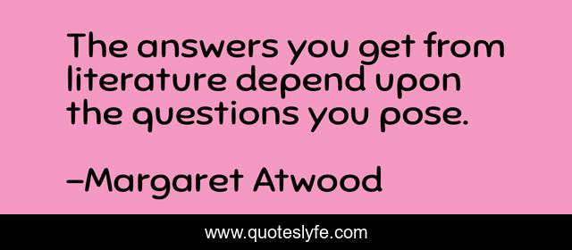 The answers you get from literature depend upon the questions you pose.