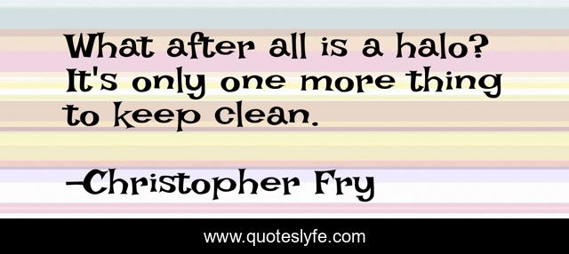 What after all is a halo? It's only one more thing to keep clean.