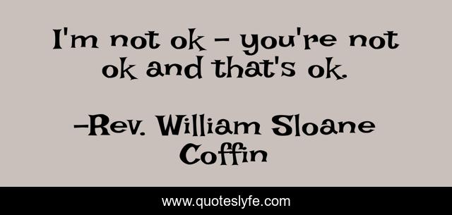 I'm not ok - you're not ok and that's ok.