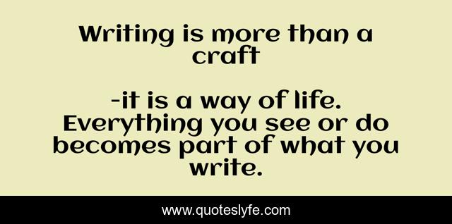 Writing is more than a craft
