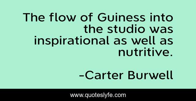The flow of Guiness into the studio was inspirational as well as nutritive.