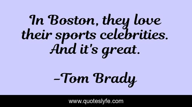 In Boston, they love their sports celebrities. And it's great.