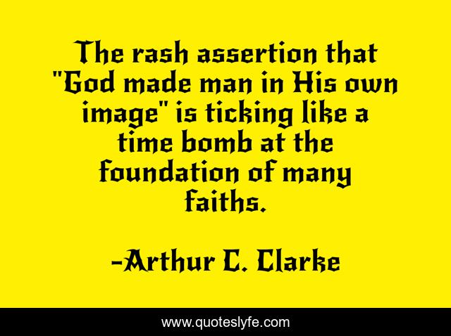 The rash assertion that 