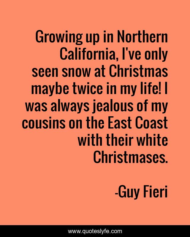 Growing up in Northern California, I've only seen snow at Christmas maybe twice in my life! I was always jealous of my cousins on the East Coast with their white Christmases.