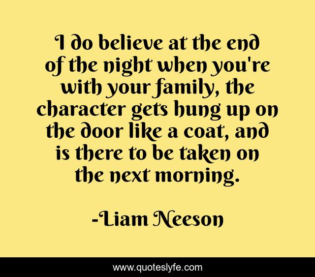 I do believe at the end of the night when you're with your family, the character gets hung up on the door like a coat, and is there to be taken on the next morning.