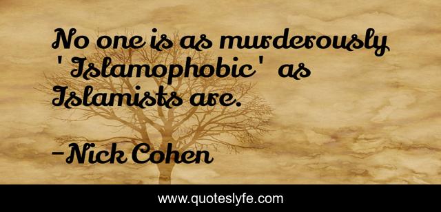 No one is as murderously 'Islamophobic' as Islamists are.