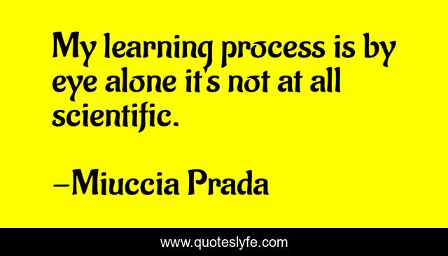 My learning process is by eye alone it's not at all scientific.