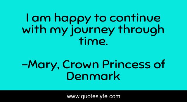 I am happy to continue with my journey through time.