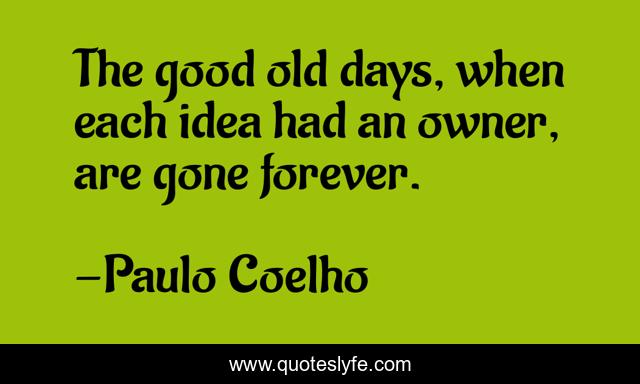The good old days, when each idea had an owner, are gone forever.