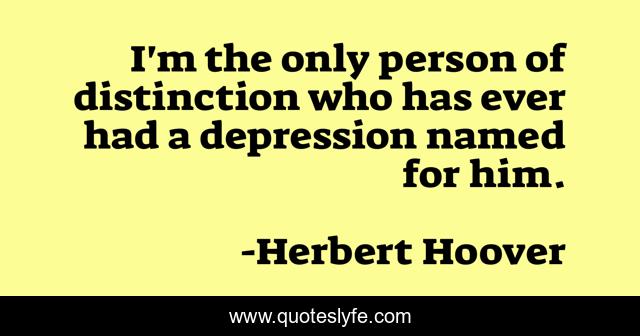 I'm the only person of distinction who has ever had a depression named for him.