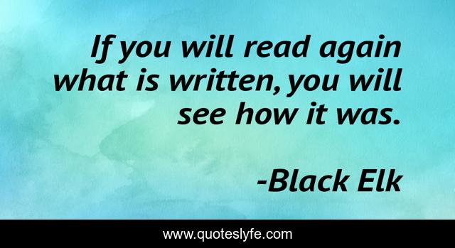 If you will read again what is written, you will see how it was.