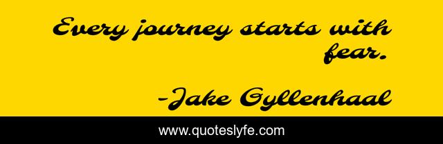 Every journey starts with fear.