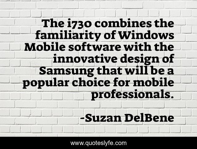 The i730 combines the familiarity of Windows Mobile software with the innovative design of Samsung that will be a popular choice for mobile professionals.