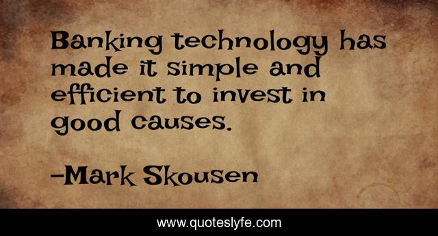 Banking technology has made it simple and efficient to invest in good causes.