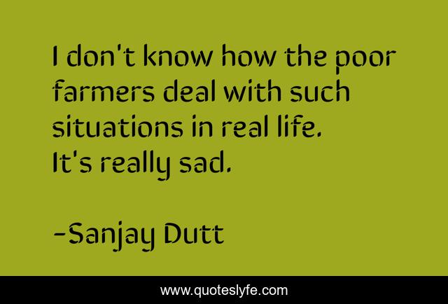 I don't know how the poor farmers deal with such situations in real life. It's really sad.