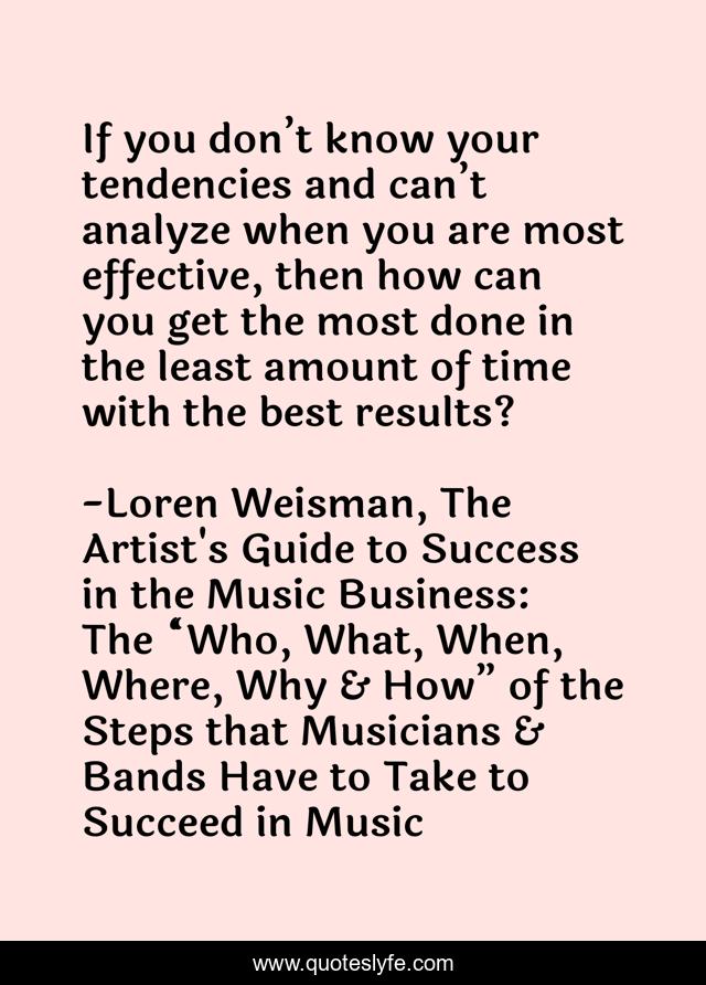 If you don’t know your tendencies and can’t analyze when you are most effective, then how can you get the most done in the least amount of time with the best results?