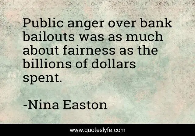 Public anger over bank bailouts was as much about fairness as the billions of dollars spent.
