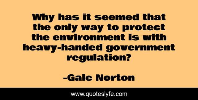 Why has it seemed that the only way to protect the environment is with heavy-handed government regulation?