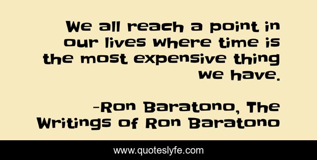 We all reach a point in our lives where time is the most expensive thing we have.
