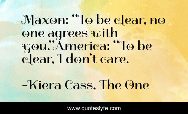 Maxon: “To be clear, no one agrees with you.”America: “To be clear, I don’t care.