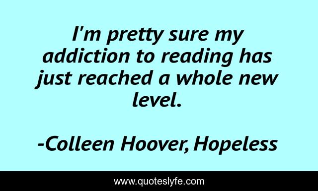 I'm pretty sure my addiction to reading has just reached a whole new level.