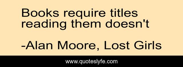 Books require titles reading them doesn't