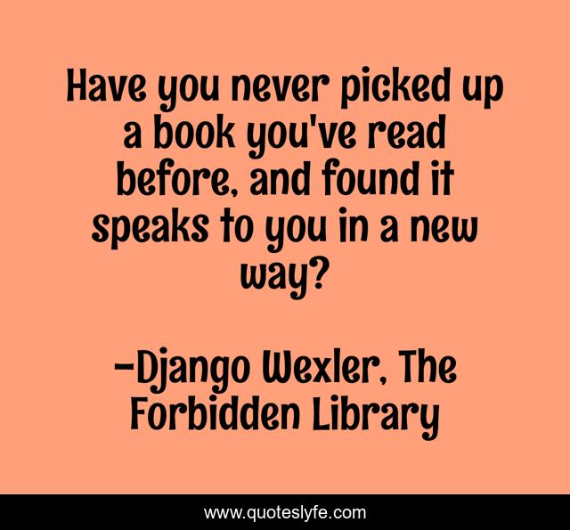 Have you never picked up a book you've read before, and found it speaks to you in a new way?