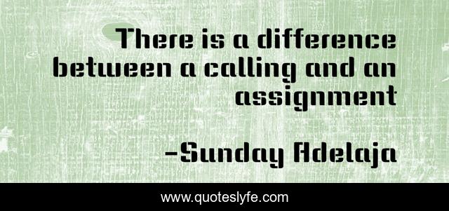 There is a difference between a calling and an assignment