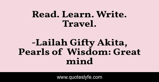 Read. Learn. Write. Travel.