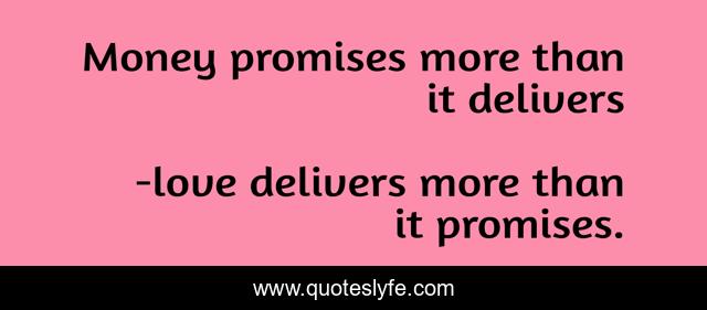 Money promises more than it delivers