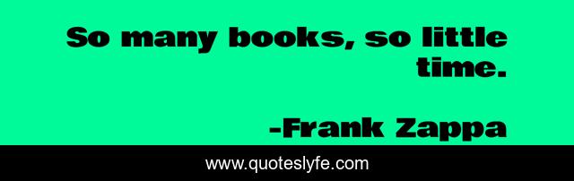 So many books, so little time.